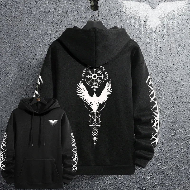 2025 Brand New Black Sweatshirts Autumn Winter Male Daily Casual