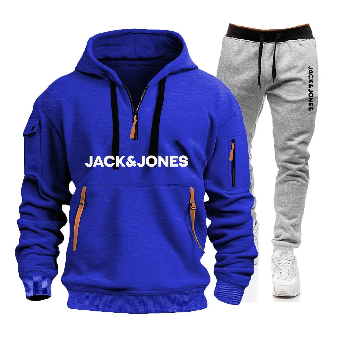 Two sets of men's sportswear for autumn/Winter 2025, including a