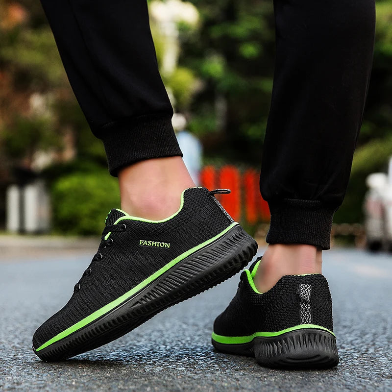 Men Running Sneakers Lightweight Walking Sport Shoes Classical Mesh