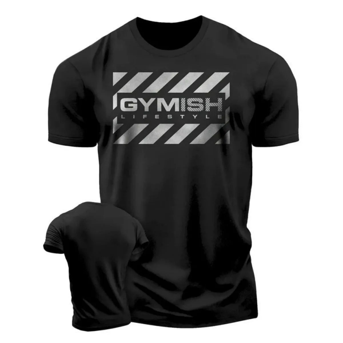 Summer fashion men's muscle training letter print comfortable and