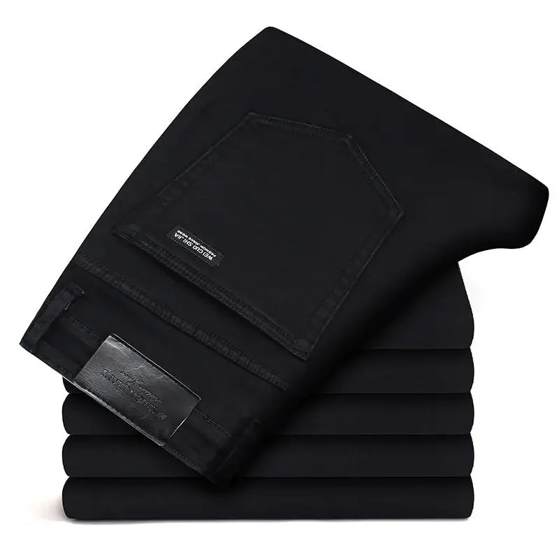 Spring Autumn Men Classic Fashion Brand Jeans Homme Man Soft Stretch