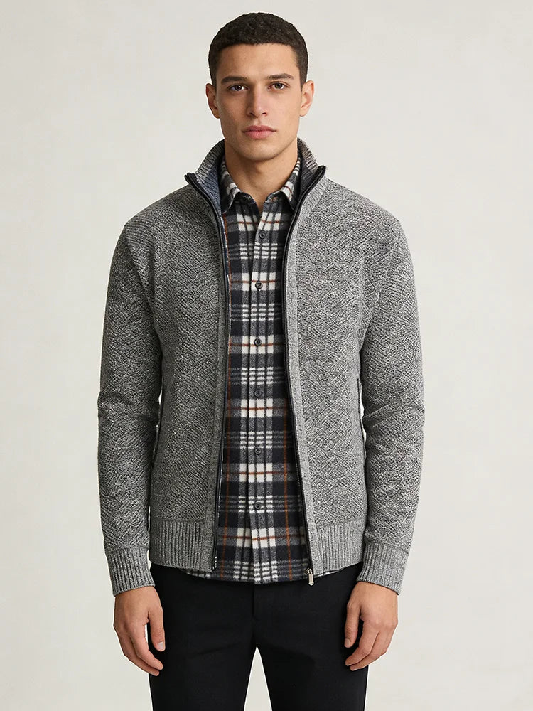 New Arrival Knitted Sweater Men Spring Autumn Casual Fleece Cardigan