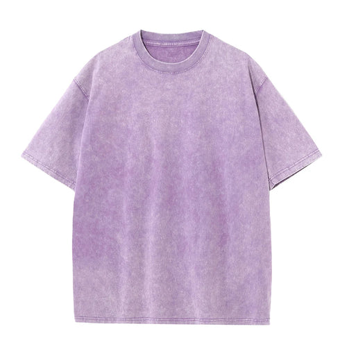 230G Cotton American Large Size T Shirts Men Summer Vintage Clothes
