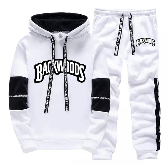 Mens Tracksuit Print Casual Single Piece Sweatshirts Sweatpants Daily