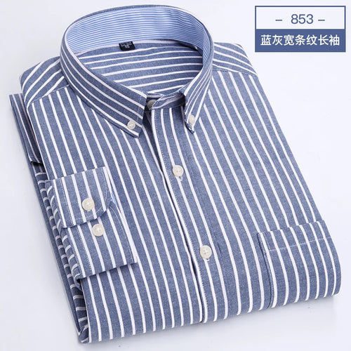 Men's long sleeve shirt Oxford woven casual non-ironing spring summer