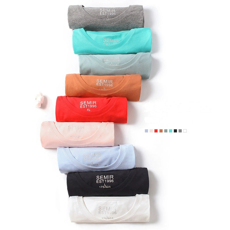 Semir T Shirt Men 2021 Fashion Casual Cotton T-shirts Men White Tee