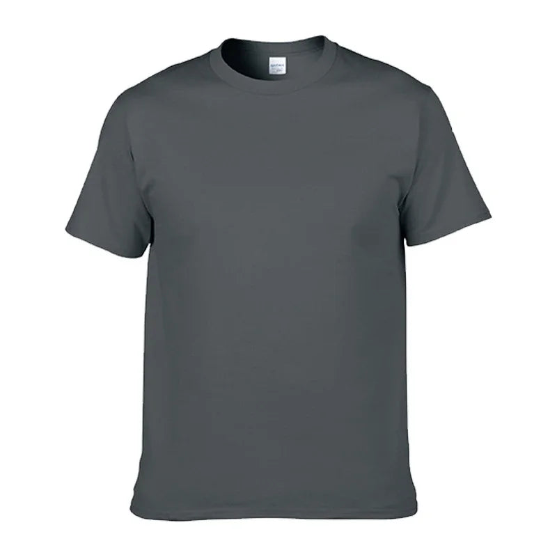 Men's t-shirts 100% Cotton Men t shirt O-Neck Solid Color Tshirt Man