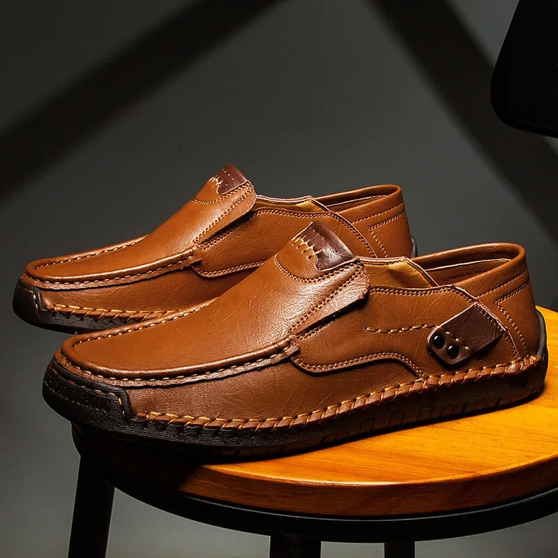 Mens Loafers Breathable Slip on Italian Driving Shoes Chaussure Homme