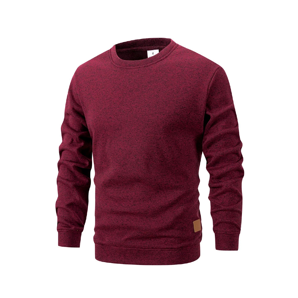 Men's Long Sleeve Sweaters Crew Neck Basic Pullover Shirts Autumn Warm