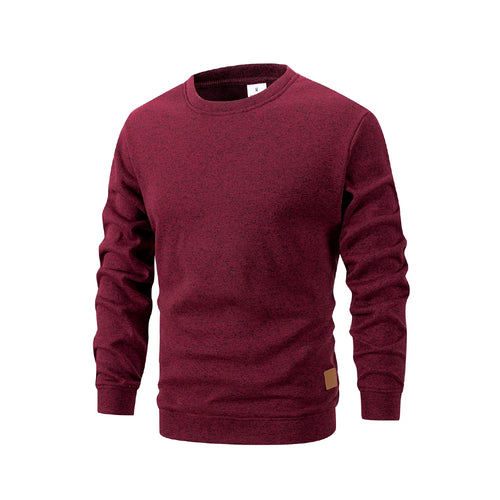 Men's Long Sleeve Sweaters Crew Neck Basic Pullover Shirts Autumn Warm