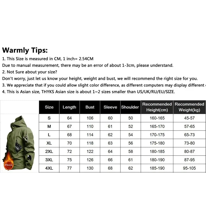Men's Hooded Casual Military Outdoor Utility Jacket Fashion Sharkskin
