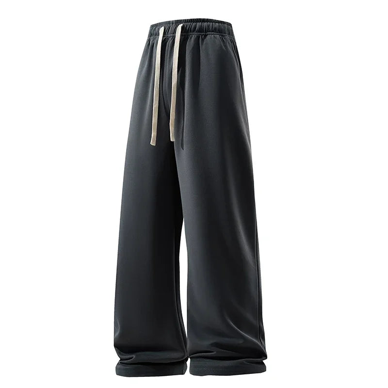 Wide Leg Pant Fashion Causal Breathable Men Sweatpant Male Autumn
