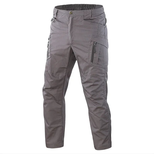 Men Cargo Pants Trousers Multi-pocket Waterproof Wear-resistant Casual