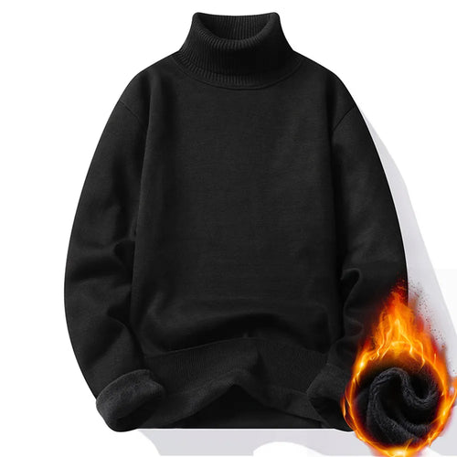 Autumn Winter Men's Turtleneck Sweater Men's Knitting Pullovers