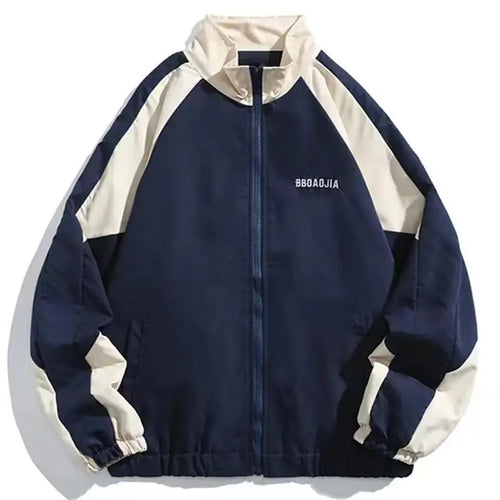 Reflective Striped Jacket Windbreaker Coat 2024 Men Hip Hop Streetwear
