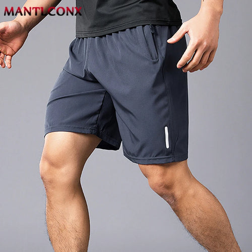 New Fashion Sports Shorts Men Elastic Waist Shorts Male Breathable