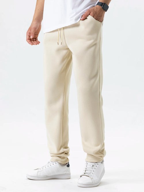 Mens Casual Pants Autumn Winter Fleece Sweatpants Men Joggers Elastic