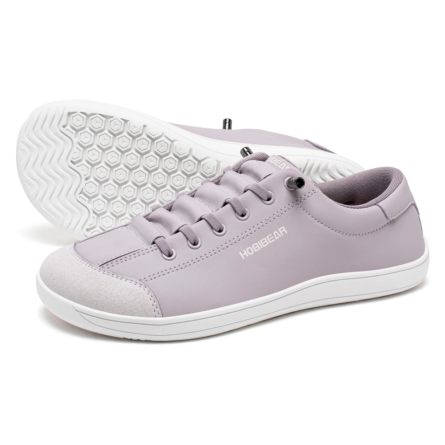 HOBIBEAR Unisex Barefoot Wide Toe Shoes Women Men Artificial Leather