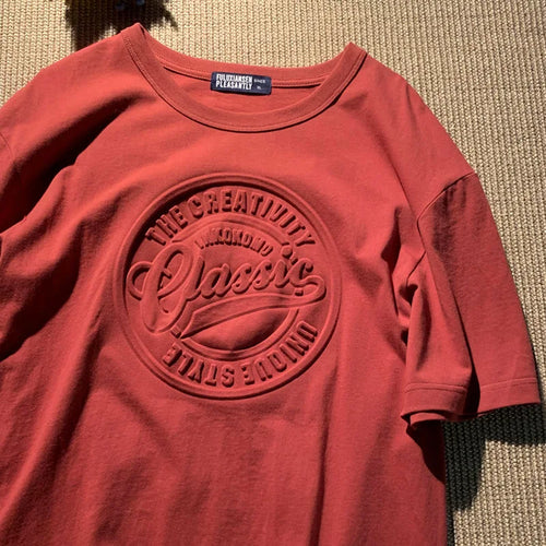 Vintage 3D Print Steel Seal Print Mens Short-sleeved T-Shirt Casual T