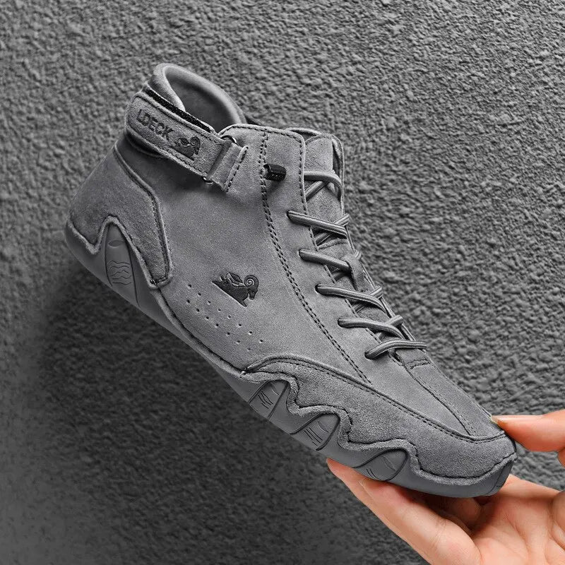 Men Boots Casual Motorcycle Winter Shoes 2023 Waterproof High Top
