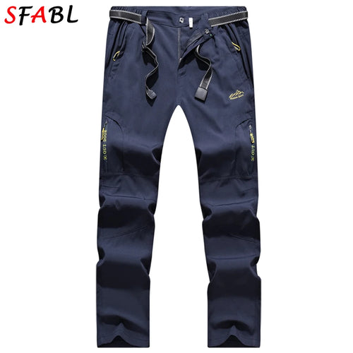 SFABL 5XL Summer Quick Dry Hiking Pants Men Stretch Waterproof