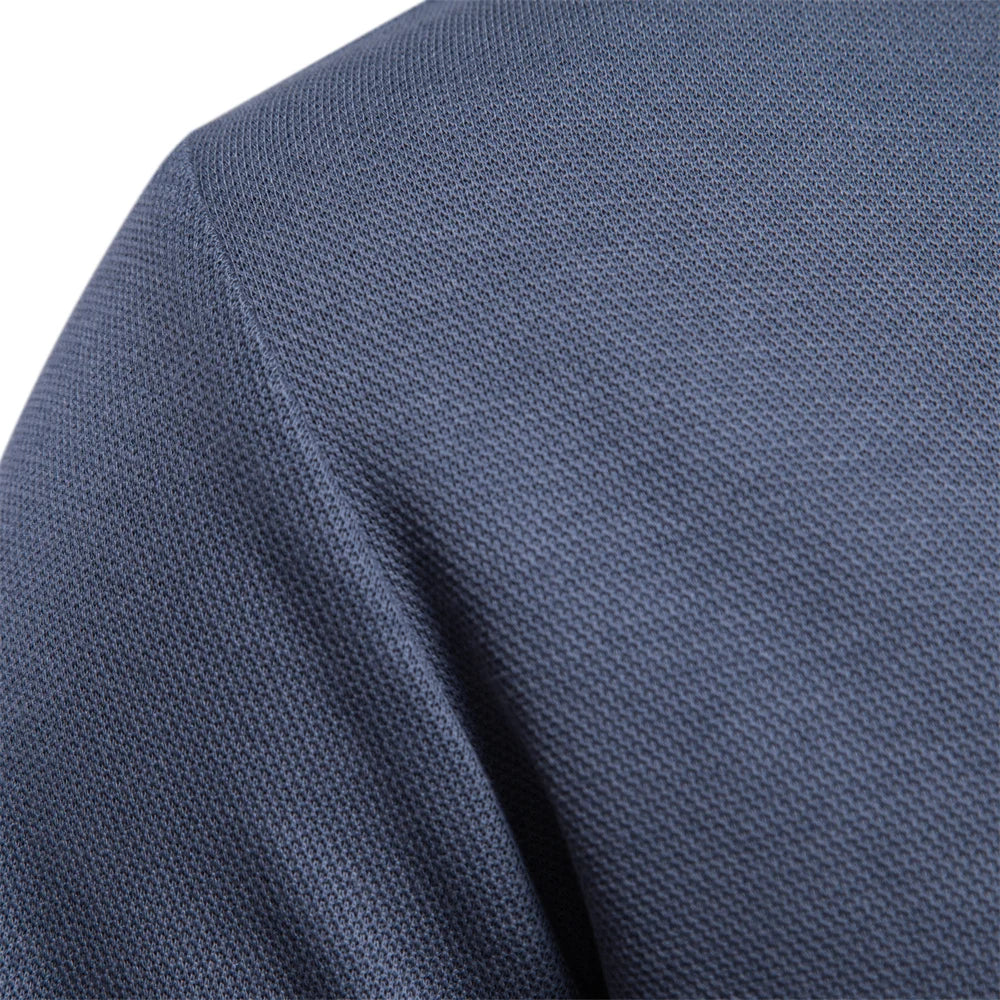 AIOPESON Embroidery Polo Shirt for Men Fashion Neck Turn Down Collar