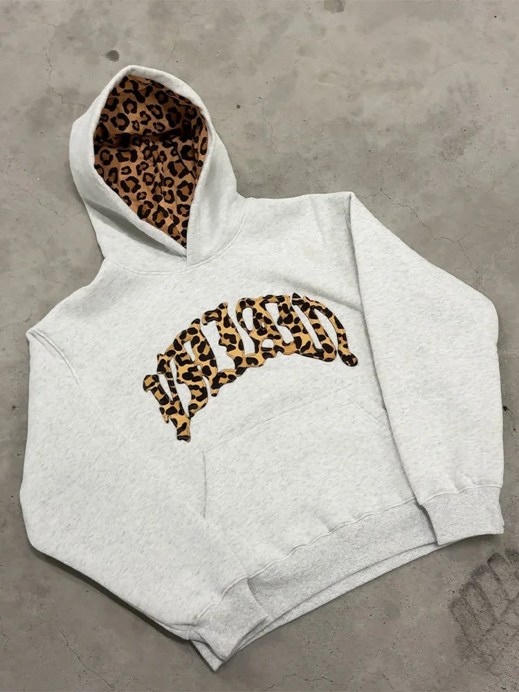 2025 new Y2K trendy high-quality cross-border leopard Embroidered