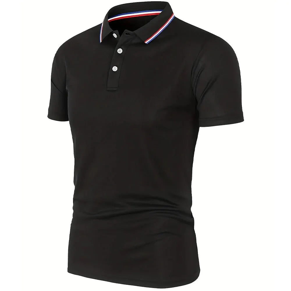 2025 Hot Sale Men's Summer Casual Breathable Comfortable Polo Shirt