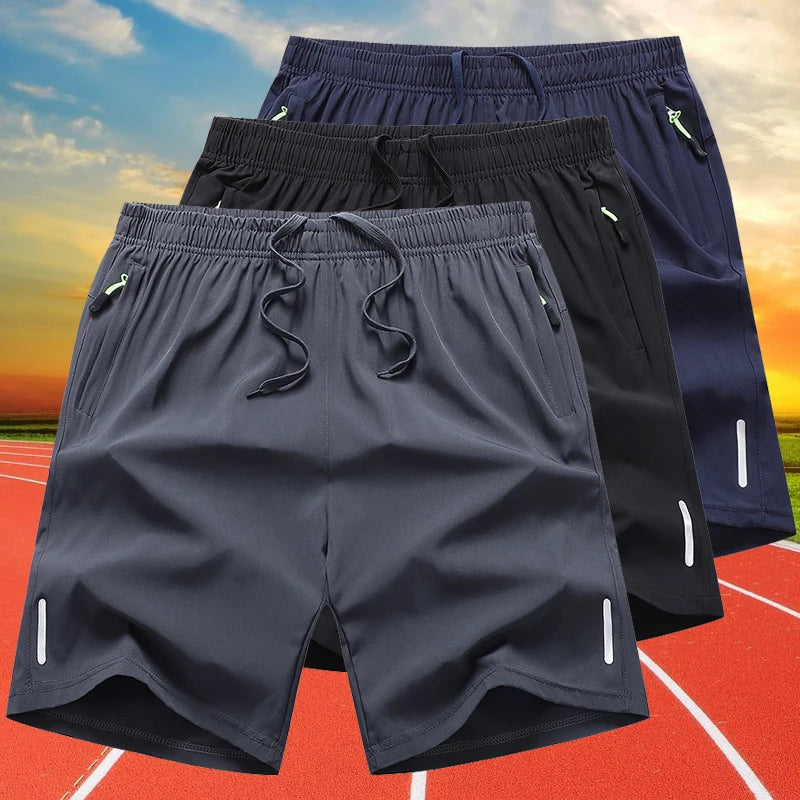 Quick Dry Shorts Men Summer Thin Short Pants Running Sports Bottom Gym