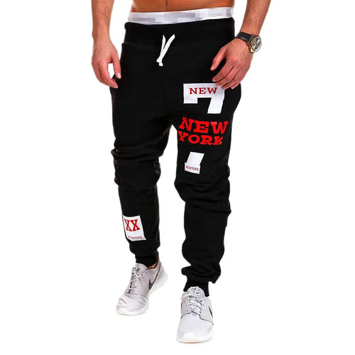 Men's Sweatpants Joggers Trousers Elastic Waist Letter Graphic Prints