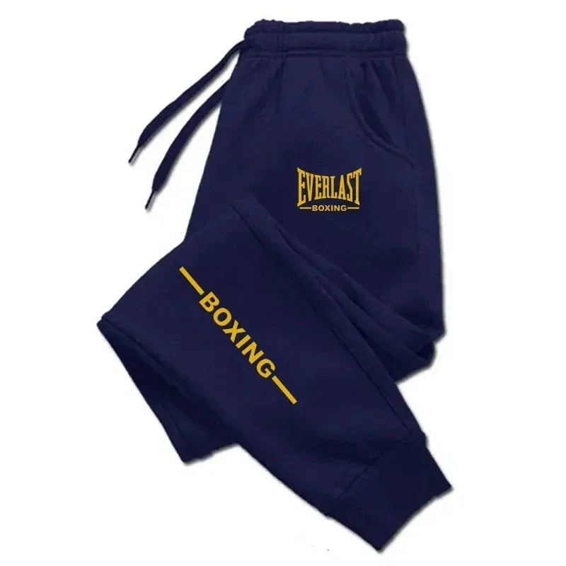 2025 Autumn Winter EVERLAST Printed Running Pants Men Women Outdoor
