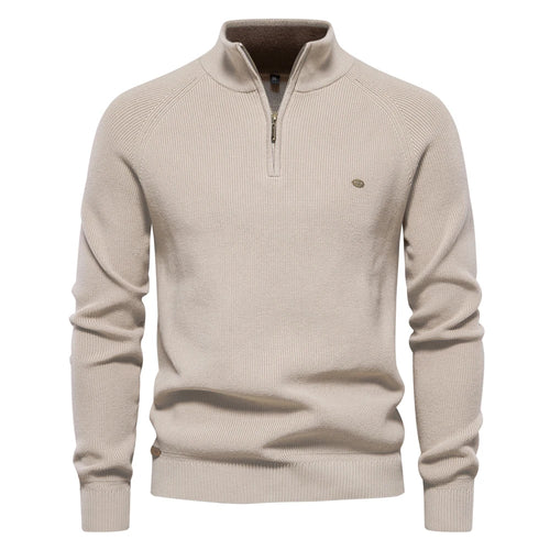 2023 New Autumn Cotton Zipper Cardigans for Men Fashion Casual Social
