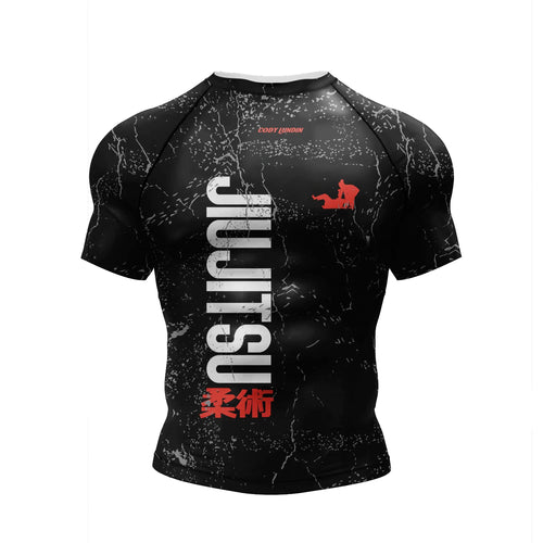 Cody Lundin Short Sleeve Pink Mens Jiu Jitsu BJJ No Gi Rash Guard