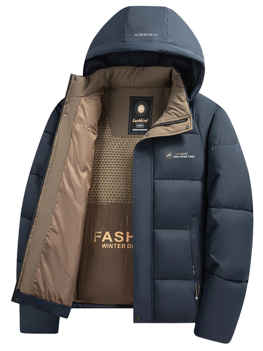 Men's winter warm cotton jacket for men's casual business trendy
