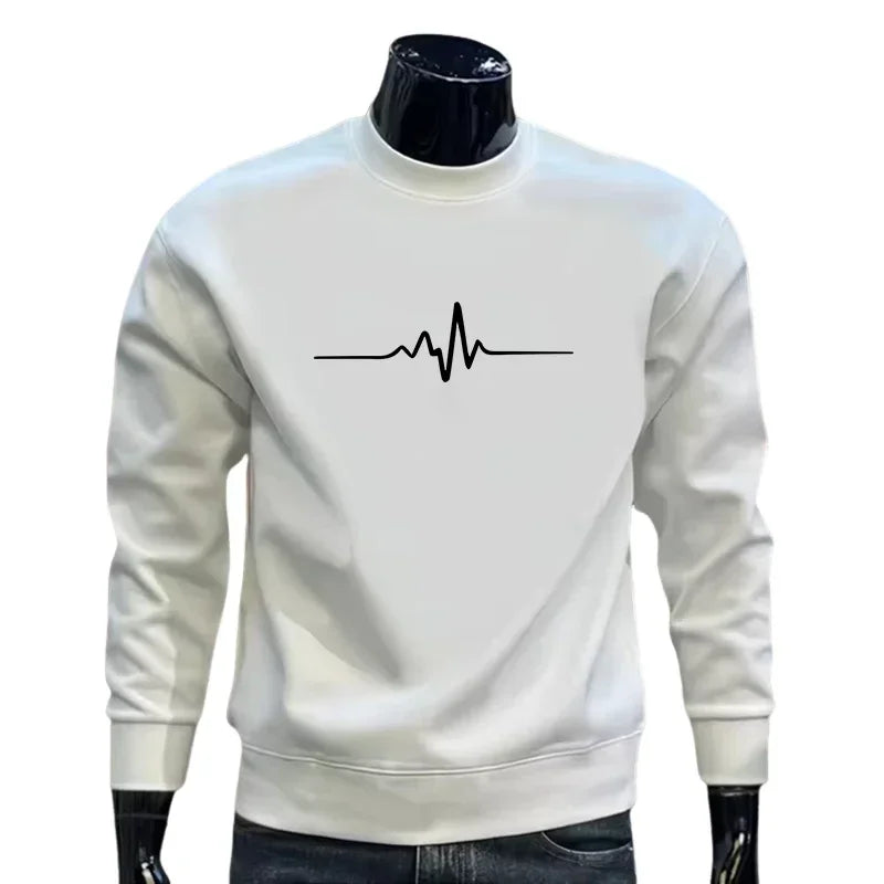 Autumn Winter Hot Sales Men's Sweatshirts Print O-Neck High Quality