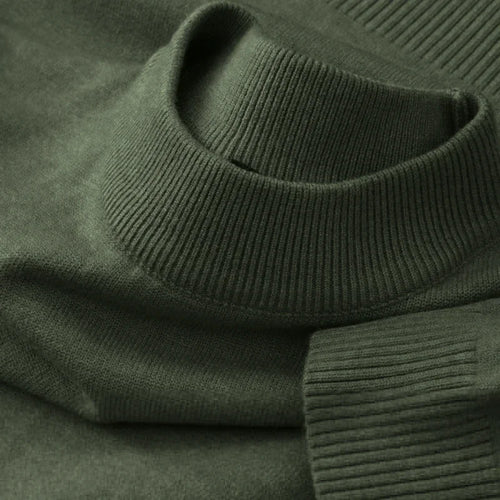 Autumn New Men's Casual Mock Turtleneck Sweater Long Sleeved Warm
