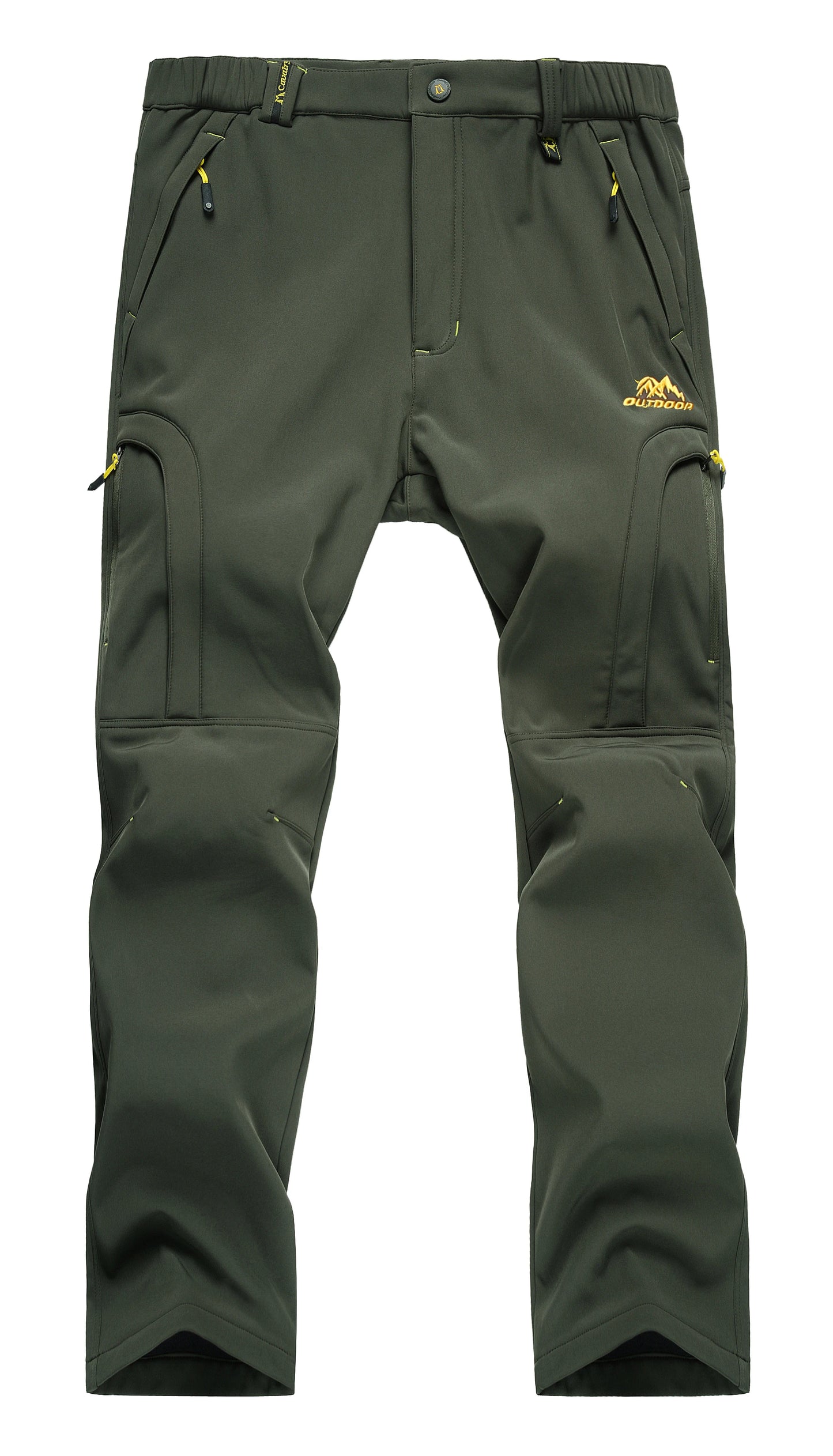 Men's Waterproof Hiking Pants Outdoor Fleece Lined Snow Ski Pants