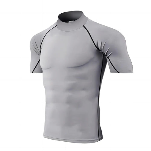 Compression T Shirt Men Quick Dry Short Sleeve Casual Summer