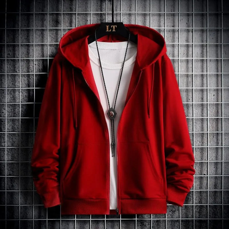2025 Winter Windproof Hoodie - Men's Sherpa Lined Sweatshirt Thermal