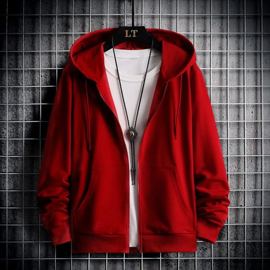 2025 Winter Windproof Hoodie - Men's Sherpa Lined Sweatshirt Thermal