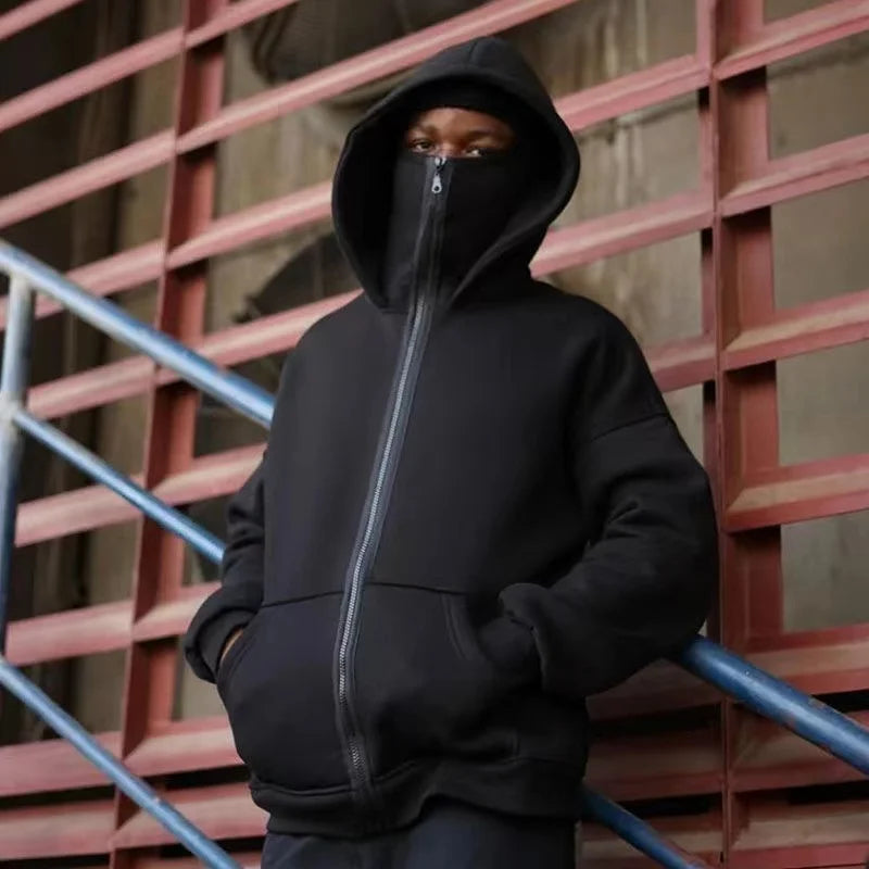 Men and women Balaclava Y2K Gothic Harajuku winter new item double