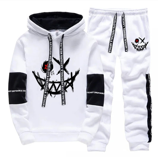 Hot Sales Mens Tracksuit Printed Single Piece Sweatshirts Sweatpants