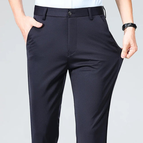 Spring Summer Thin Trousers Men Formal Dress Suit Pants Work Pants