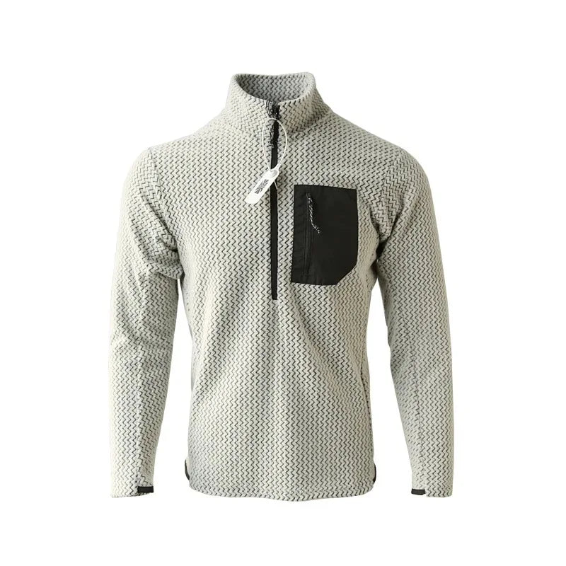 New Comfortable and Thick Men's and Women's Sports Semi-zipper Fleece