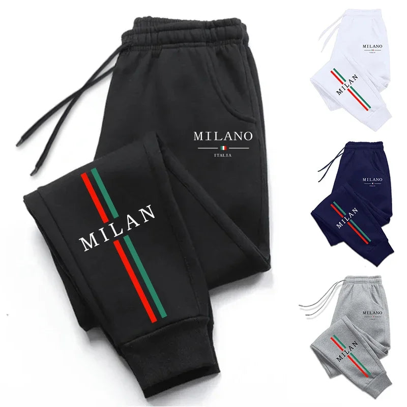 2025 Hot Sale Milan City Printed Jogger Pants High Quality Men's