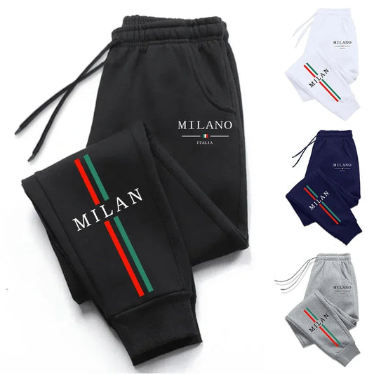 2025 Hot Sale Milan City Printed Jogger Pants High Quality Men's
