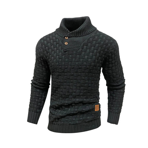 Men’s Sweater Winter Knitted Crew Neck Warm Soft Long Sleeve Pullover