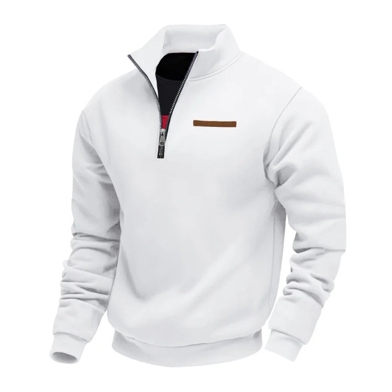 American autumn and winter heavy fleece long-sleeved men's sweater