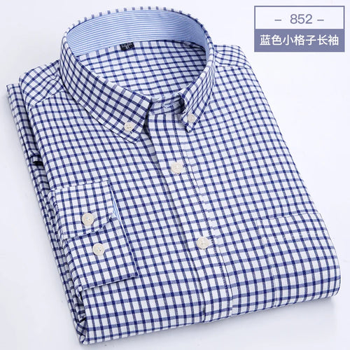 Men's long sleeve shirt Oxford woven casual non-ironing spring summer