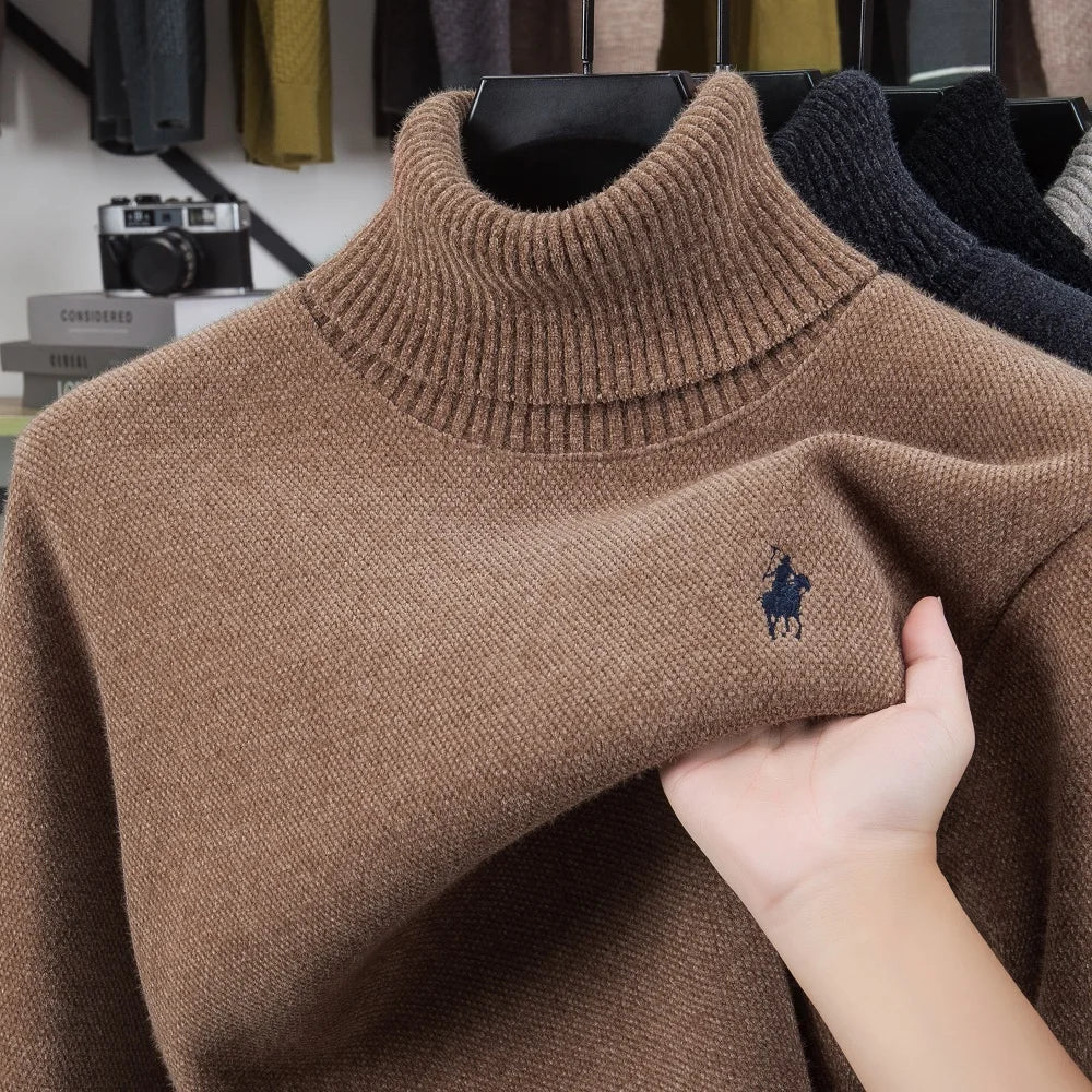 High end brand velvet sweater men's new fashion designer exquisite